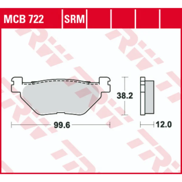 TRW MCB722 Front/Rear Brake Pads