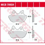 TRW MCB799SH Rear Brake Pads