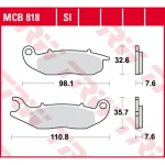 TRW MCB818SI Front Brake Pads