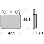 TRW MCB626SI Front/Rear Brake Pads