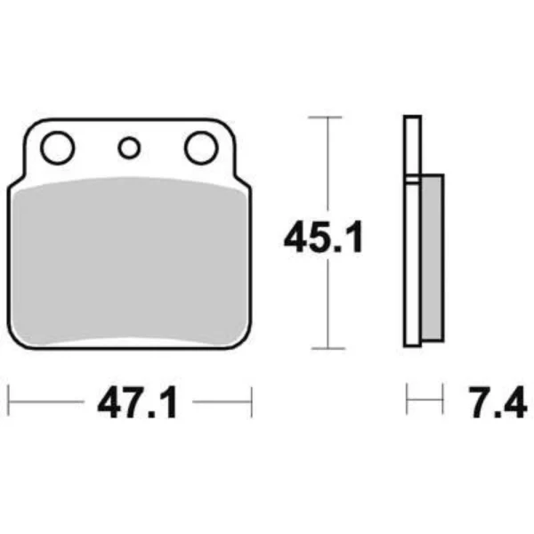 TRW MCB626SI Front/Rear Brake Pads