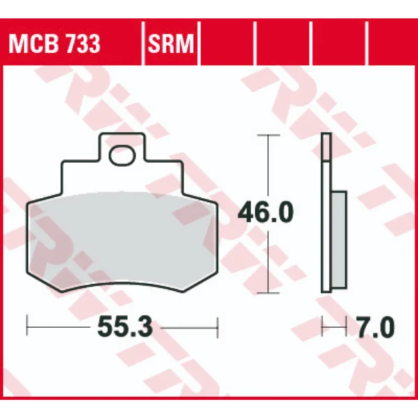 TRW MCB733 Front/Rear Brake Pads