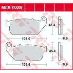 TRW MCB753SV Front Brake Pads