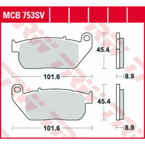 TRW MCB753SV Front Brake Pads