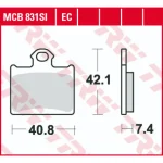TRW MCB831EC Front/Rear Brake Pads