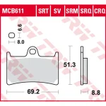 TRW MCB611SRT Front Brake Pads