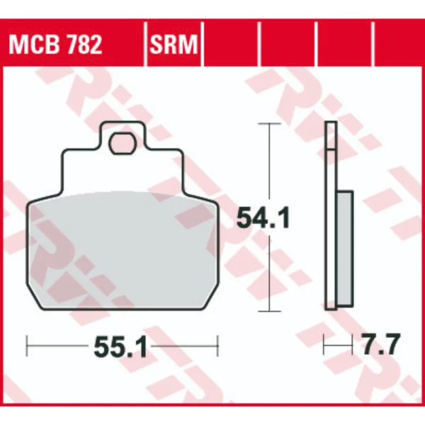 TRW MCB782 Front/Rear Brake Pads