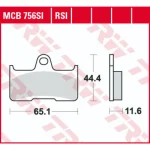 TRW MCB756SI Rear Brake Pads