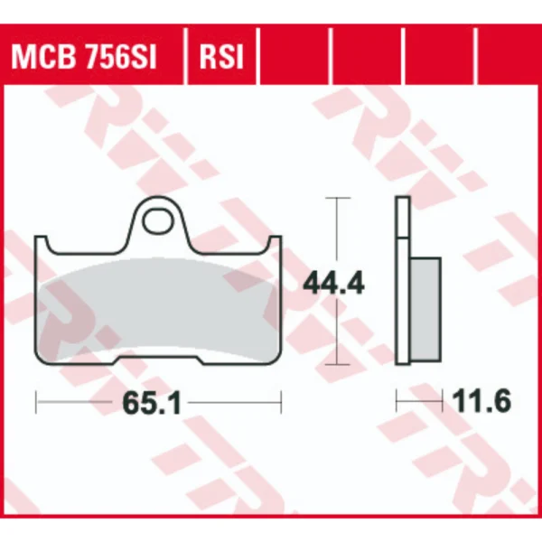 TRW MCB756SI Rear Brake Pads