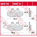 TRW MCB744SRM Front/Rear Brake Pads