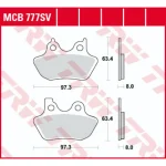 TRW MCB777SV Front Brake Pads