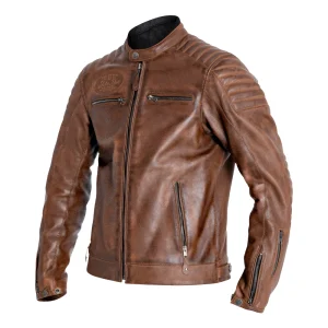 John Doe Dexter Leather Jacket Tobacco, Motoee.com