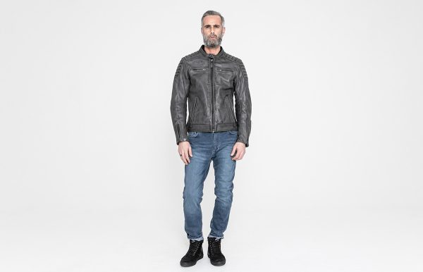 John Doe Storm Grey Leather Jacket