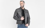 John Doe Storm Grey Leather Jacket