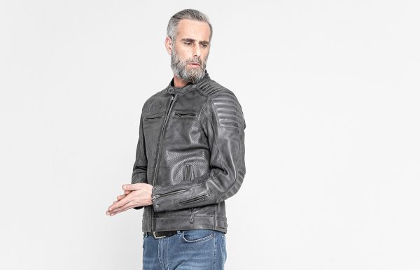 John Doe Storm Grey Leather Jacket