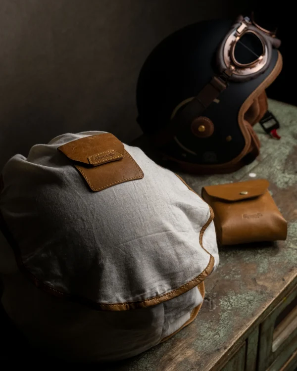 Trip Machine Trooper Helmet Bag Vintage Tan