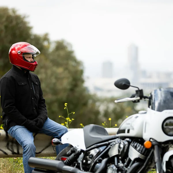 Biltwell Lane Splitter Helmet Cherry Red