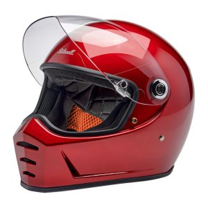 Biltwell Lane Splitter Helmet Cherry Red, Motoee.com