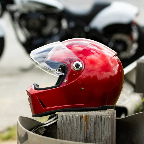 Biltwell Lane Splitter Helmet Cherry Red