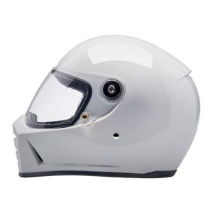 Biltwell Lane Splitter Helmet Gloss White, Motoee.com