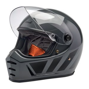 Biltwell Lane Splitter Helmet Grey Inertia, Motoee.com