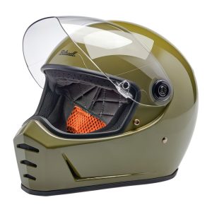 Biltwell Lane Splitter Helmet Olive Green