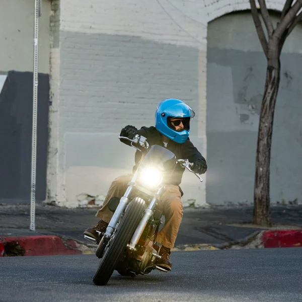 Biltwell Lane Splitter Helmet Tahoe Blue