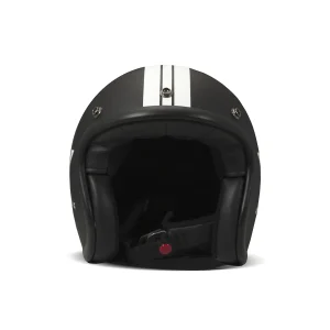 DMD Retro Helmet Star Matte Black, Motoee.com