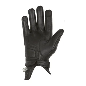 Helstons Condor Leather Gloves Black, Motoee.com