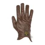 Helstons Condor Leather Gloves Dark Brown