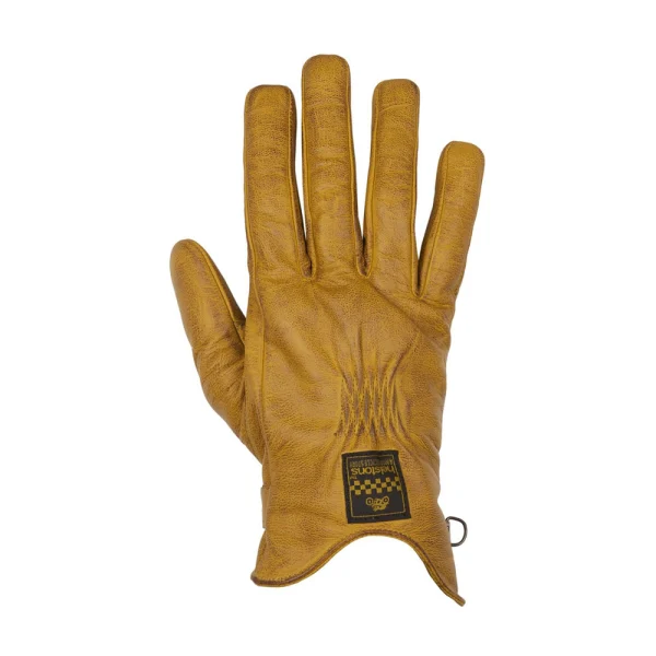 Helstons Condor Leather Gloves Light Brown/Black