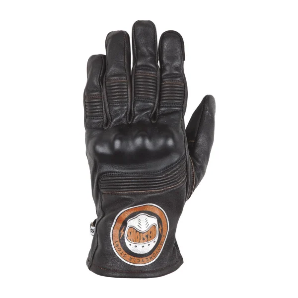 Helstons Piste Summer Leather Gloves Black/Brown