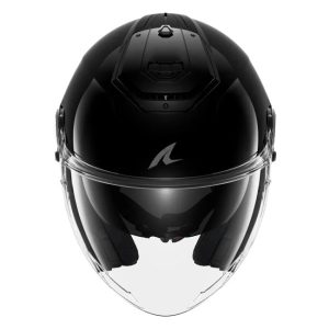 Shark RS Jet Blank Helmet Gloss Black, Motoee.com