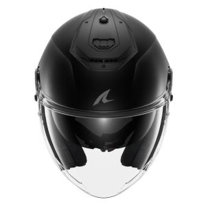 Shark RS Jet Blank Helmet Matte Black, Motoee.com