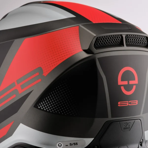Schuberth S3 Daytona kiiver antratsiit/punane