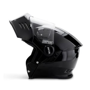 Simpson Darksome Helmet Black Metal, Motoee.com