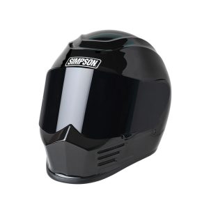 Simpson Speed Helmet Black Metal, Motoee.com