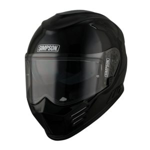 Simpson Venom Helmet Black Metal, Motoee.com