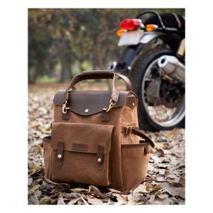 Trip Machine Outlander Saddlebag Tobacco, Motoee.com