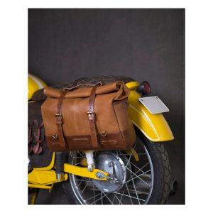 Trip Machine Outlaw Saddlebag Vintage Tan, Motoee.com