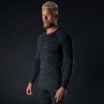 Oxford Advanced Base Layer MS Top Charcoal Marl