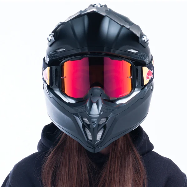 Red Bull SPECT Eyewear Strive Mirrored 004 Motocross Goggles