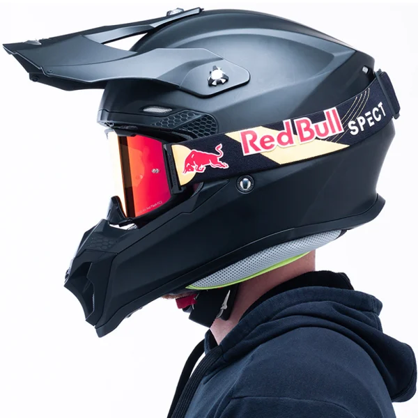 Red Bull SPECT Eyewear Strive Mirrored 004 Motocross Goggles