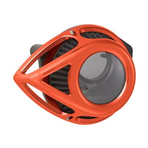 Arlen Ness Clear Tear Series Air Cleaner Orange, Motoee.com