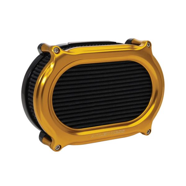 Arlen Ness Stage 2 Oval Upgrade Air Cleaner Kit Gold