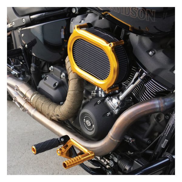 Arlen Ness Stage 2 Oval Upgrade Air Cleaner Kit Gold