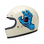 Biltwell Gringo Santa Cruz Handmade Helmet Vintage White