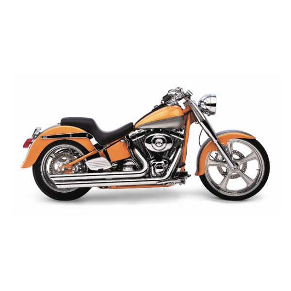 Cobra Speedster SlashDown Exhaust Chrome 07-11 Softail