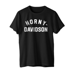 Horny Davidson T-Shirt Black