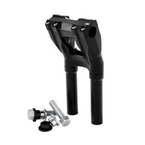 Kraus Kickback Risers 25mm Clamp 250mm Rise Black 84-23 H-D